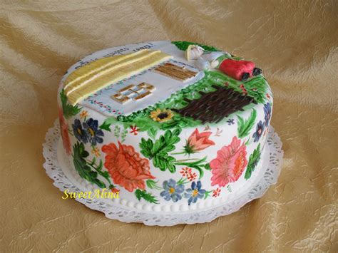 cake in the Ukrainian national style | Cake, Torte, Ukrainian wedding