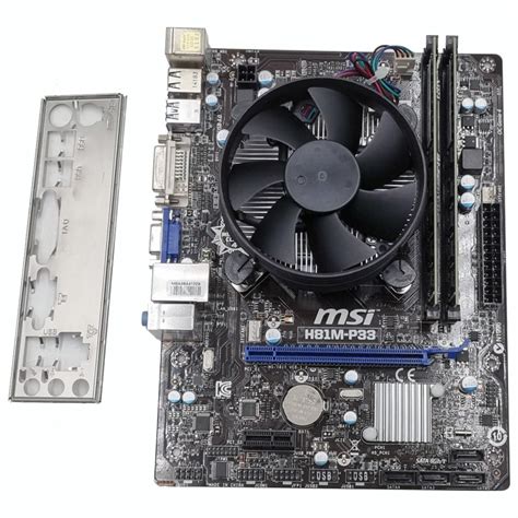 Kit Placa De Baza Msi H M P Intel Core I T Turbo Ghz Gb