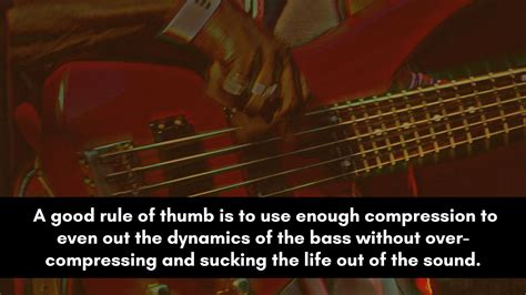 The Best Bass Compression Settings Including Cheat Sheet