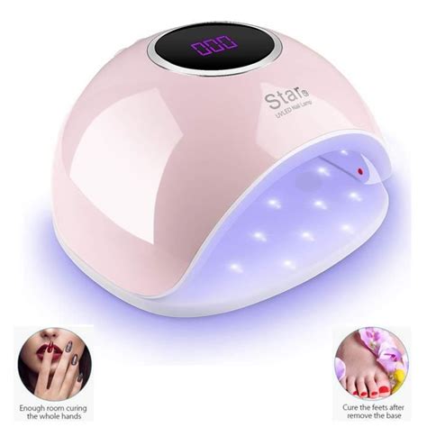 Lampe UV LED Sèche Ongles 72W Séchoir Ongles Professionnel avec Ecran