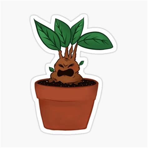 "Baby Mandrake" Sticker for Sale by sparkymonsterrr | Redbubble