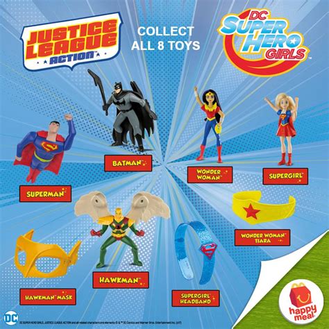 Dc Superhero Girls And Justice League Action Toys In Mcdonald S Happy