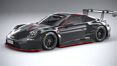 Porsche 911 Gt3r 2023 3d Model By Squir