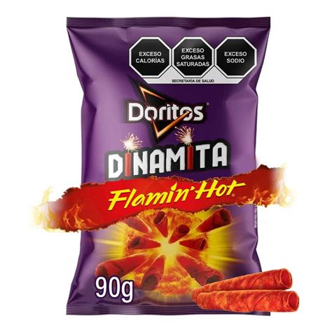 Botana Sabritas Doritos Dinamita Flamin Hot De 90 G Walmart