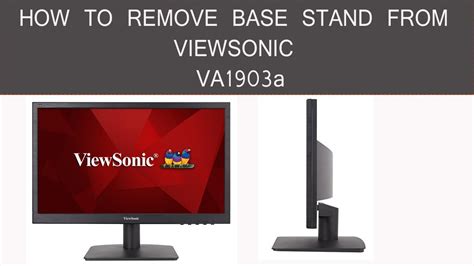 How To Remove Viewsonics Monitor Stand Monitor Viewsonic Viralvideo