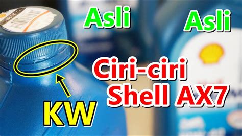 Cara Membedakan Oli Shell Ax Asli Dan Kw Atau Palsu Terbaru Youtube