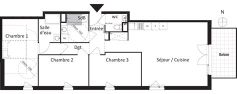 Plan Appartement T De M Neuf Jassans Riottier R Sidence Le