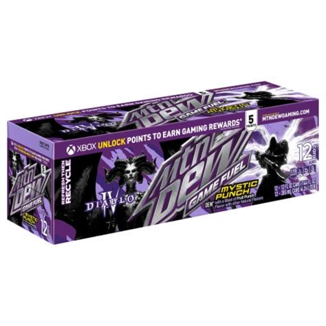 Mountain Dew Game Fuel Mystic Punch Soda Cans Pk Fl Oz