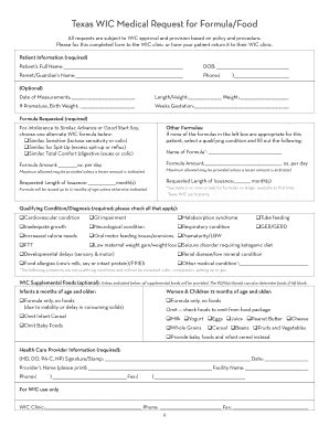 Wic Form Fill Out And Sign Printable PDF Template AirSlate SignNow