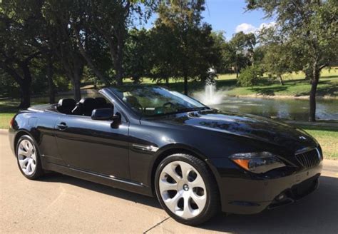 2006 BMW 650i Convertible -- Low Miles, Black on Black - WBAEK13446CN78496