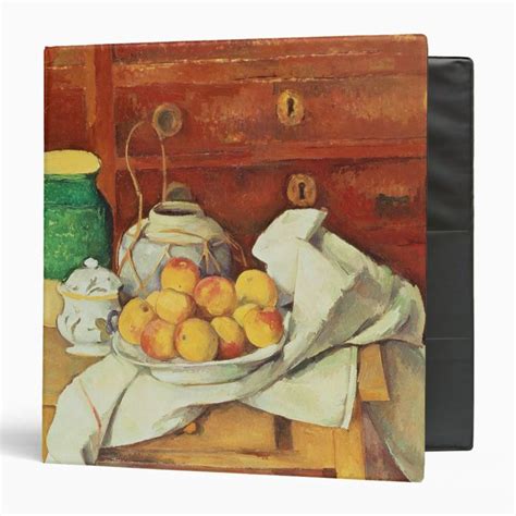 Paul Cezanne Still Life With A Chest Of Drawers Binder Zazzle