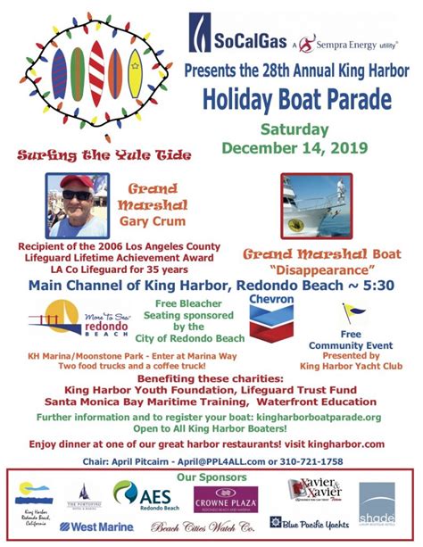 General Information – King Harbor Holiday Boat Parade