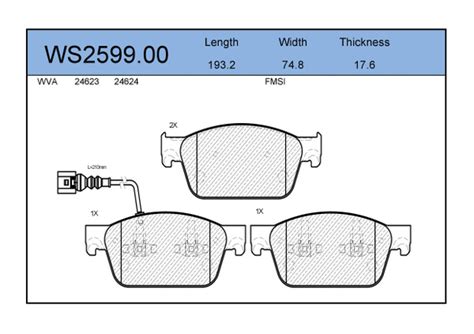 Колодки тормозные Jeenice WS259900 - купить по низким ценам в интернет ...