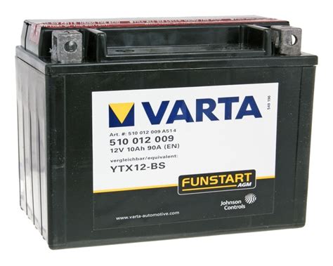 Varta Funstart Agm Ytx Ytx Bs Centrobat