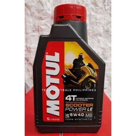 Original Motul Scooter Power LE 4T 5W40 100 Synthetic Motor Oil