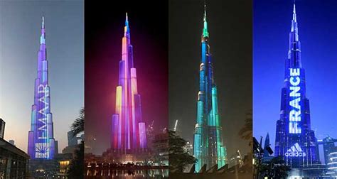 Burj Khalifa Lights Up In Stunning Display To Celebrate Uae S First