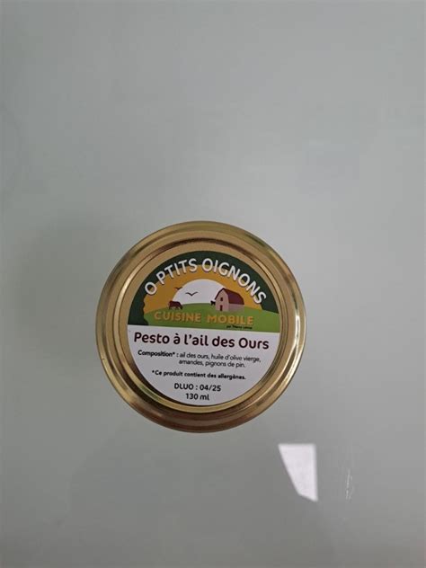 Rappel Consommateur Détail PESTO A L AIL DES OURS O PTITS OIGNONS