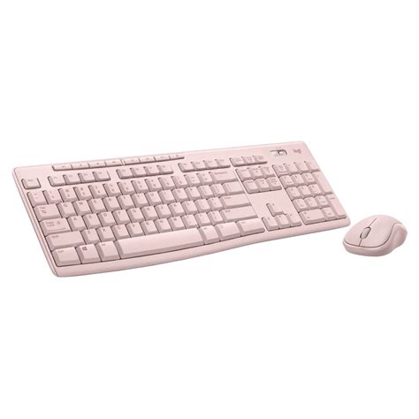 Logitech Wireless Keyboard And Mouse Combo For Windows 24 Ghz Wireless Compact Mouse Rose