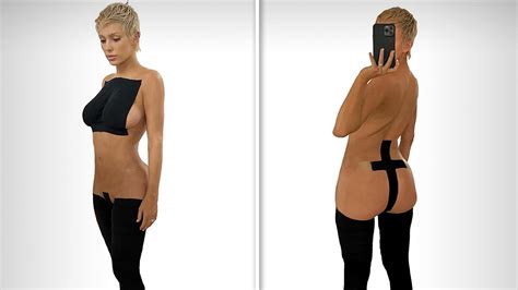 Kanye West S Wife Bianca Censori Nearly Nude Models New Fashion Line