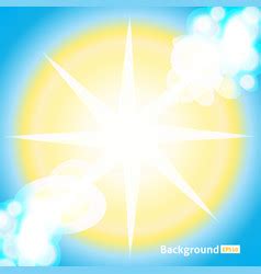 Sun Rays Orange Background Sunrise And Sunset Vector Image