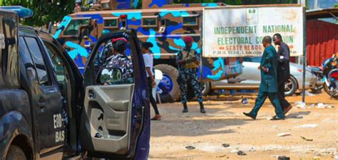 Kogi Guber Security Beefed Up At INEC Office The Nation Newspaper