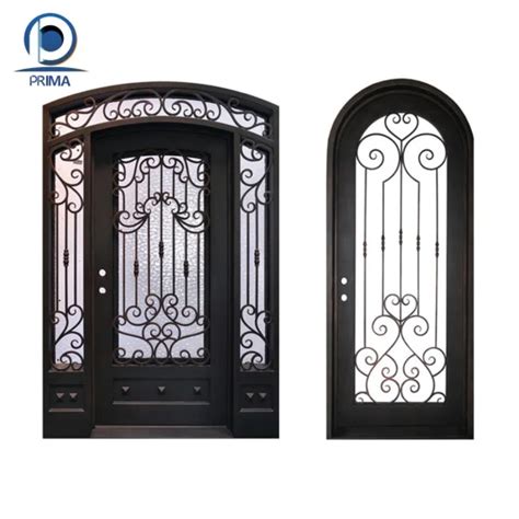 Prima Exterior Main Entry Door Security Custom Villa Wrought Iron Doors