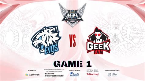 GAME 1 EVOS LEGENDS VS GEEK FAM MPL INDONESIA SEASON 12 REGULAR