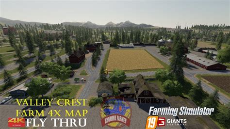 Farming Simulator 19 Valley Crest Farm 4x Map 4k Fly Thru Youtube