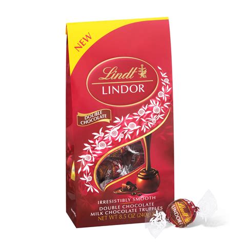 Lindt Lindor Double Chocolate Milk Chocolate Truffles 8 5 Oz Bag