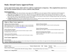 Fillable Online Luc Study Abroad Course Approval Form Luc Fax Email