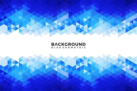 Premium Vector | Blue geometric shapes background