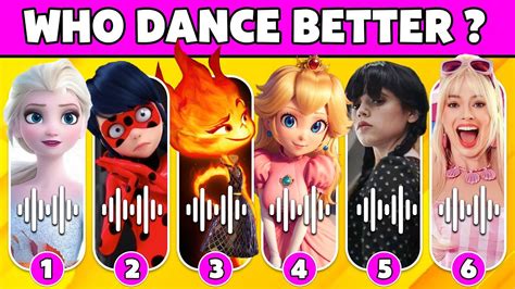 Who Dance Better 14 Guess The Character By Their Dance Wednesday