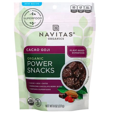 Navitas Organics Organic Power Snacks Cacao Goji Oz G