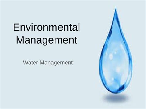 Water and its environment | Teaching Resources