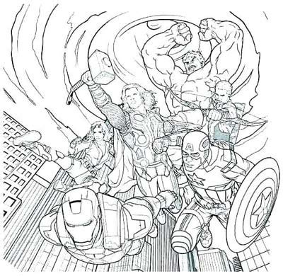 Avengers Infinity War Printable Coloring Pages