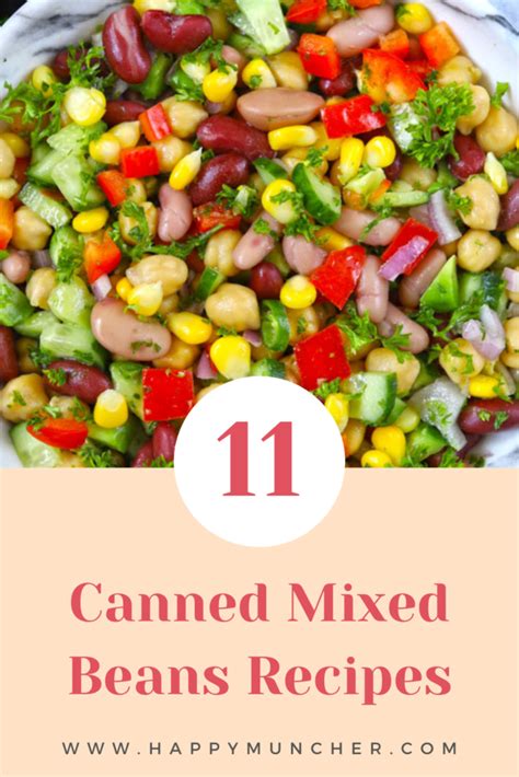 11 Canned Mixed Beans Recipes Happy Muncher