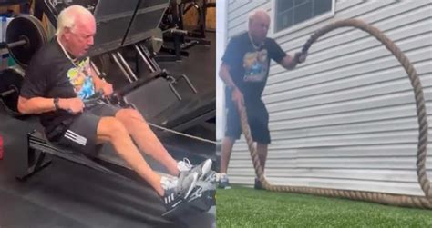 Ric Flair Shares Working Video Remains In Great Shape Ay 73 Years Old