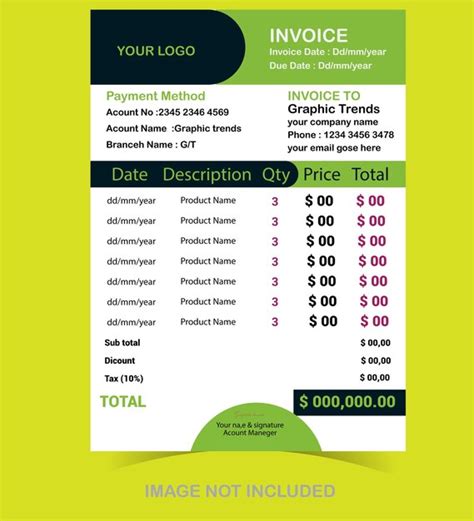 Premium Vector Creative Modern Business Invoice Design Template