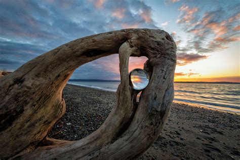 Wallpaper Sunset Sea Rock Nature Sand Reflection Photography