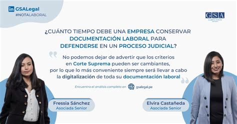 Cuánto tiempo debe una empresa conservar documentación laboral para