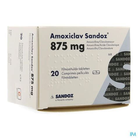 Amoxiclav Sandoz Mg Mg Comp Apotheek Thiels