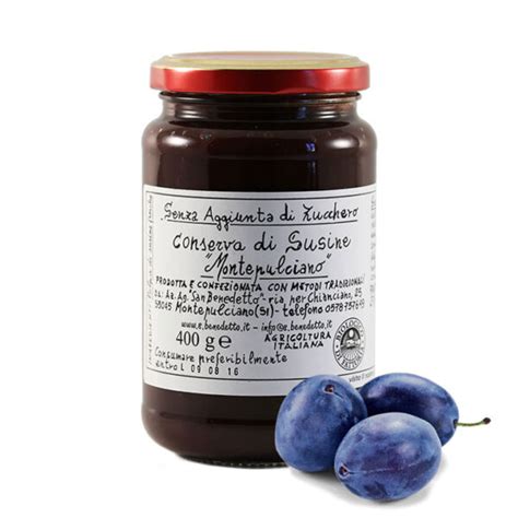 Conserva Di Susine Di Montepulciano San Benedetto Jam Italia