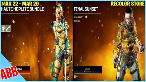 Apex Legends Item SHOP Today Wraith Final Sunset L Star Recolors