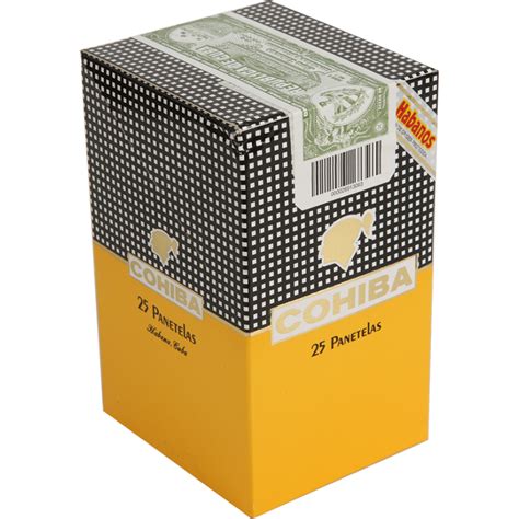 COHIBA PANETELAS BOX 25 CIGARS MB CIGARS