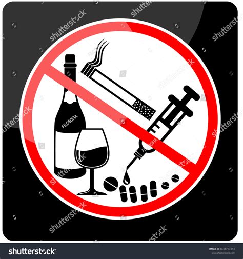 No Smoking No Drugs No Alcohol Stock Vector Royalty Free 1631717353 Shutterstock