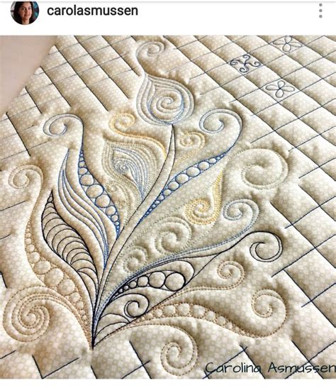 Pin By Gwenn Tremble On Quilt Designs Feathers Machine Quilting