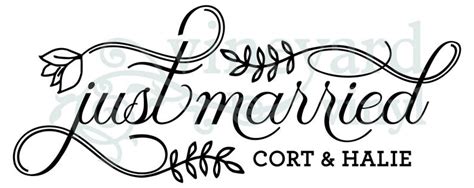 Just Married Car Sign Custom Vinyl Decal Etsy