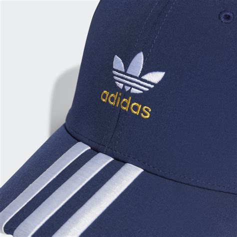 Adidas Adicolor Classic Trefoil Stonewashed Baseball Cap Blue Adidas Lk