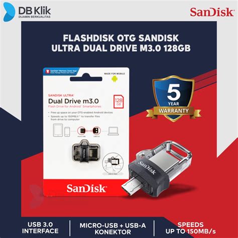 Jual Flashdisk Otg Sandisk Ultra Dual Drive M3 0 128gb Shopee Indonesia