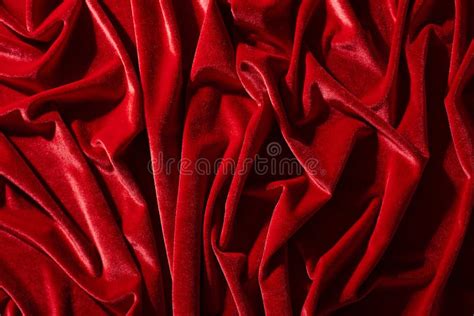 Red Velvet Textile for Background or Texture Stock Photo - Image of ...